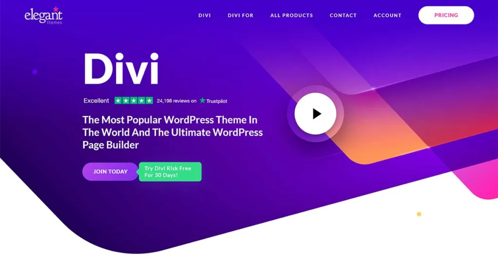 divi page builder for wordpress